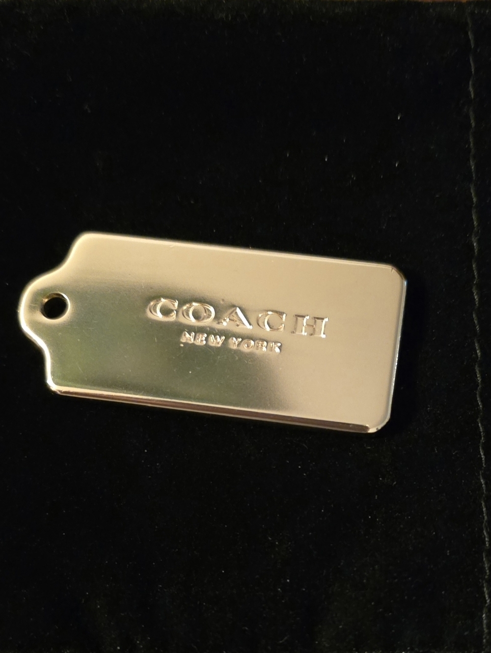 Vintage  GOLD PLATED COACH CHARM Wear aa Necklace Or on Your BAG !